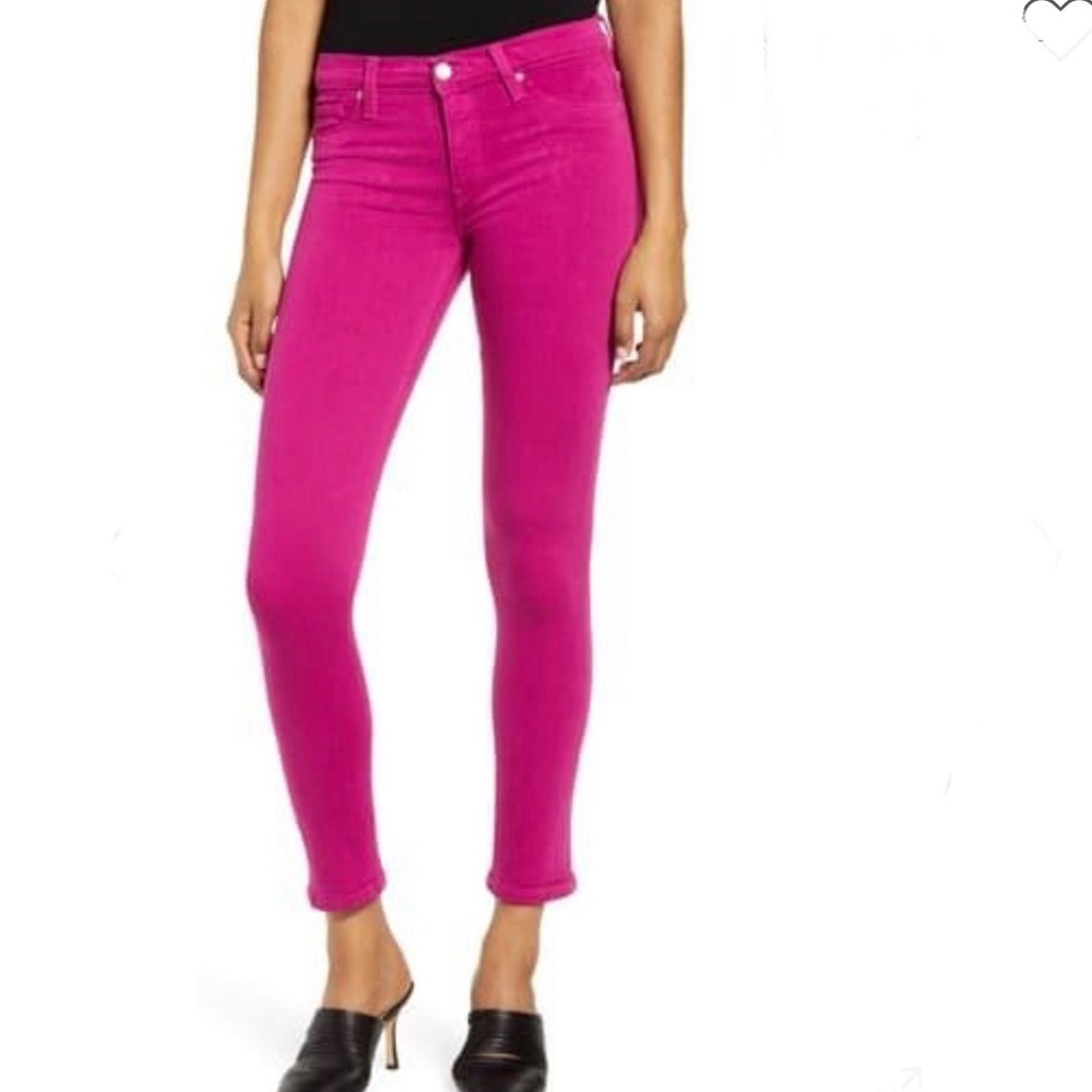 HUDSON Magenta Pink Nico Ankle Skinny Jeans sz 24